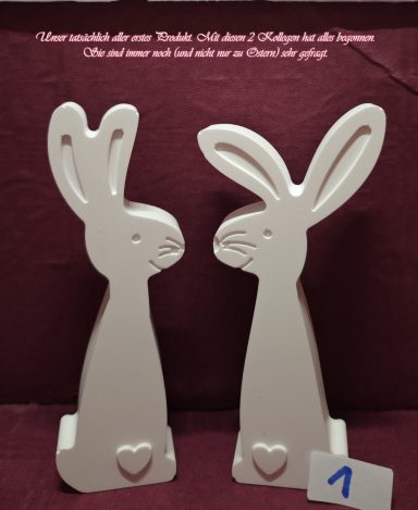 Hasenpärchen " Frank & Heike "