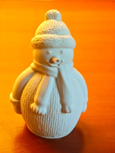 Schneemann mit Schal
